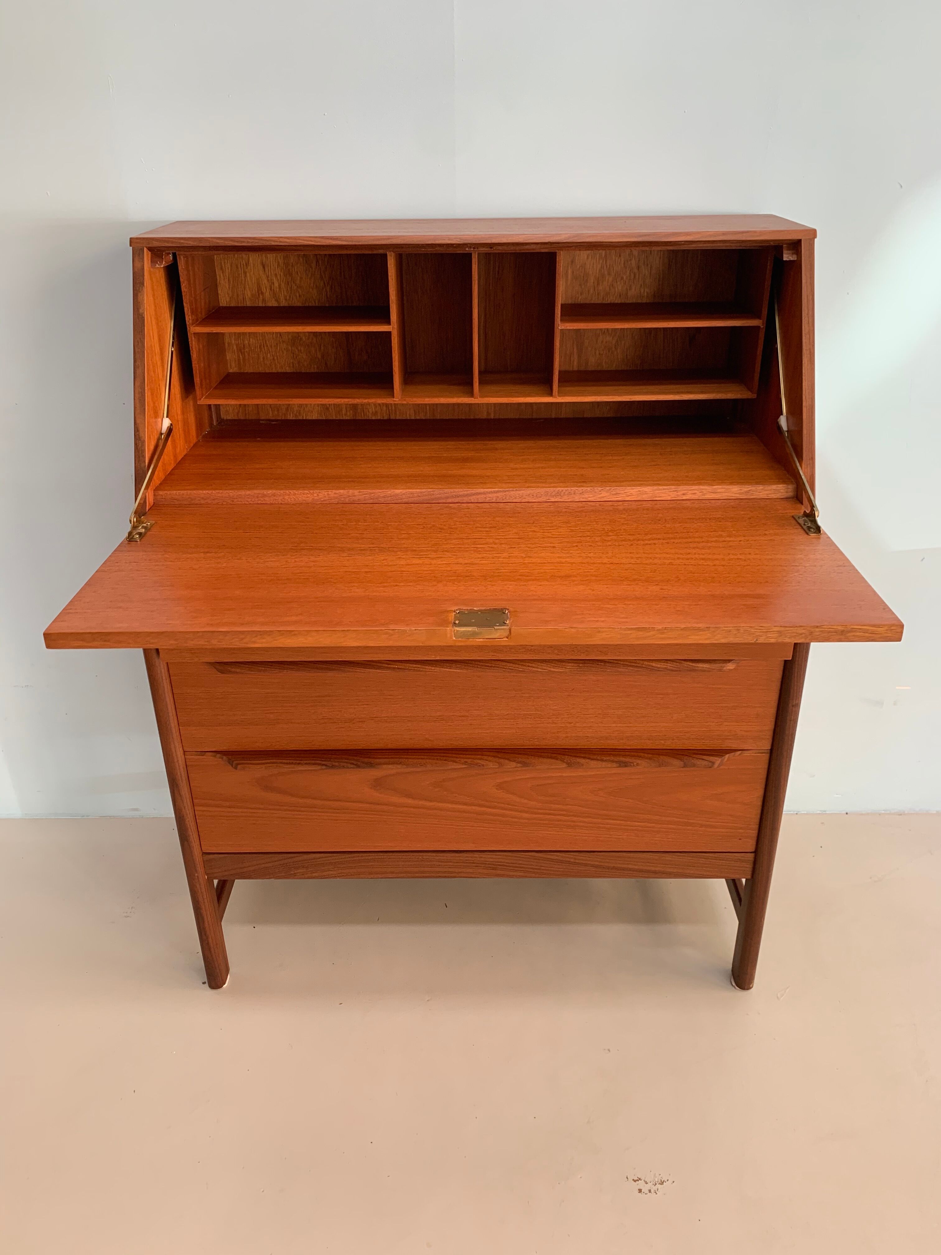 Vintage teak danish secretaire