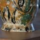 Large antique hand-turned antelope vase