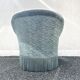 Petrol blue armchair