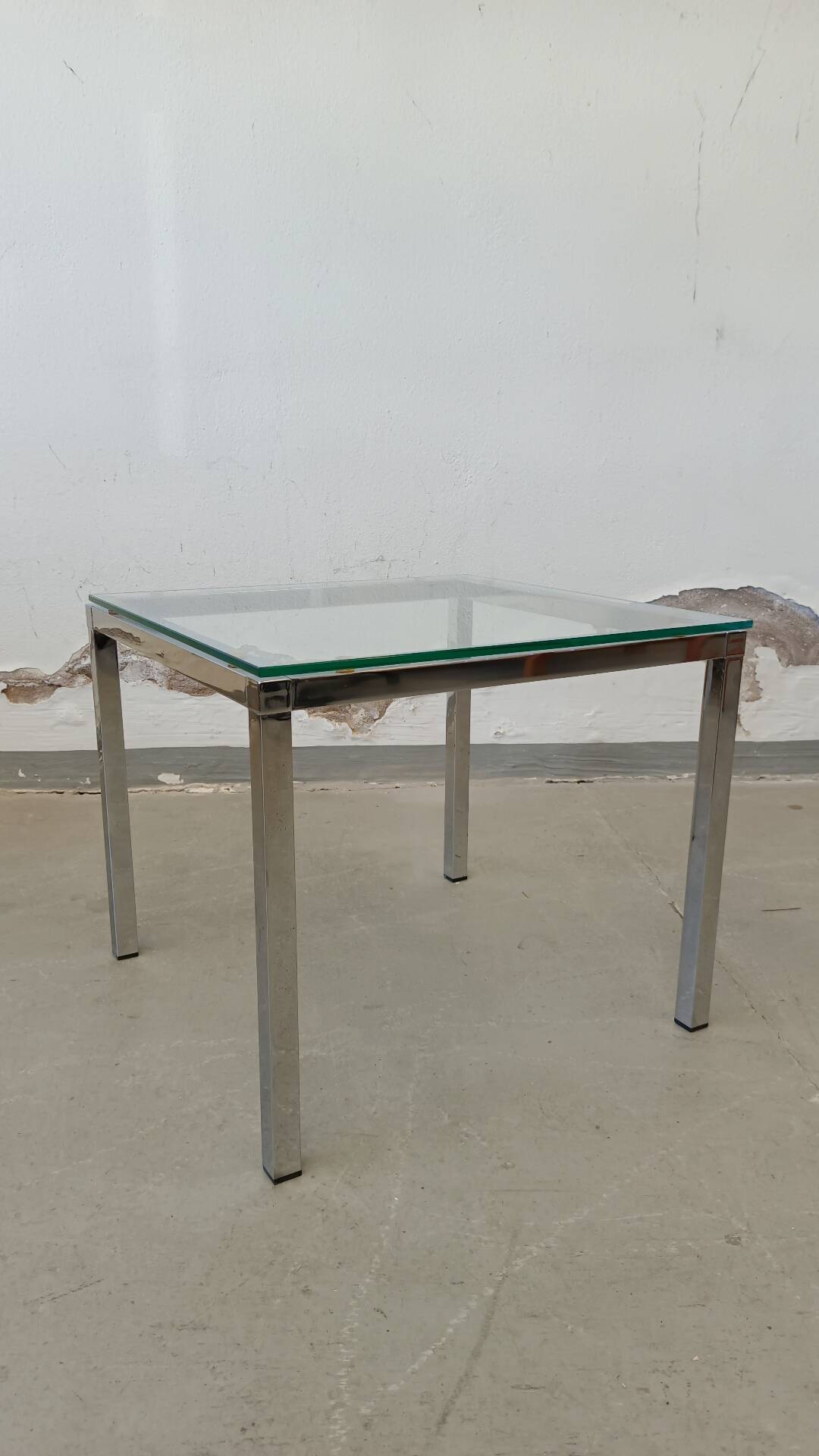 Chrome side table