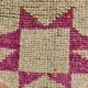 Tapis runner vintage berbère, motifs géométriques orange violet, 74x307Cm