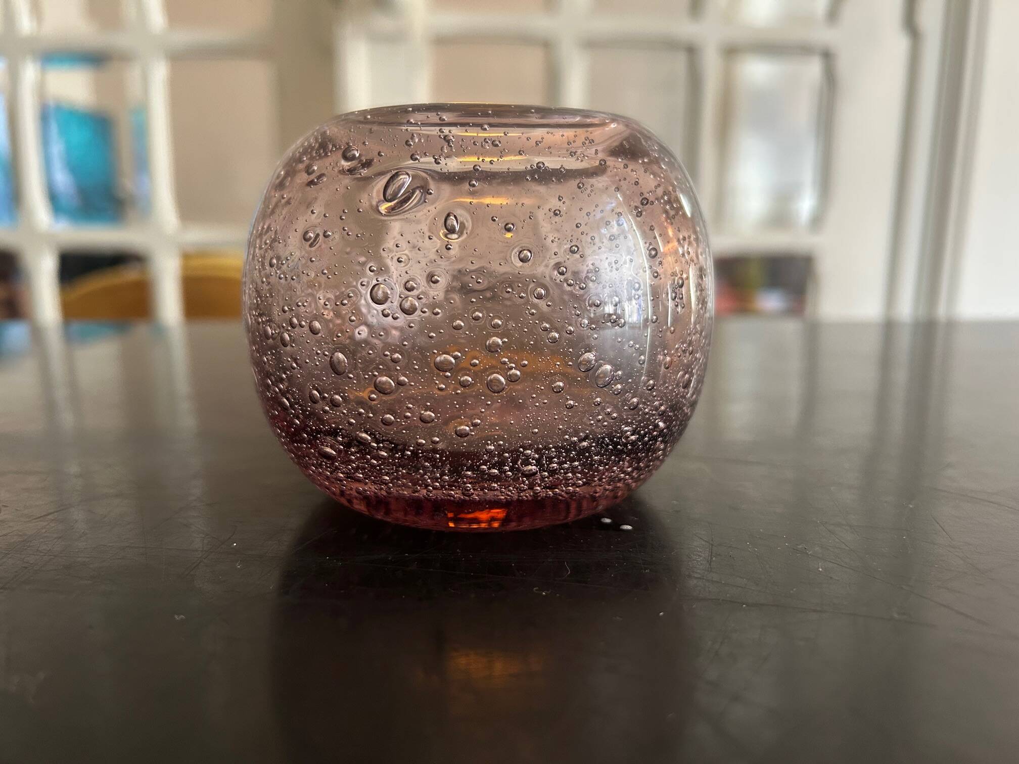 Biot glass tealight holder