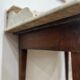 Vintage marble and wood toilet table