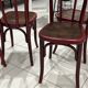 Set of 4 Thonet bistro chairs from the 1920s.