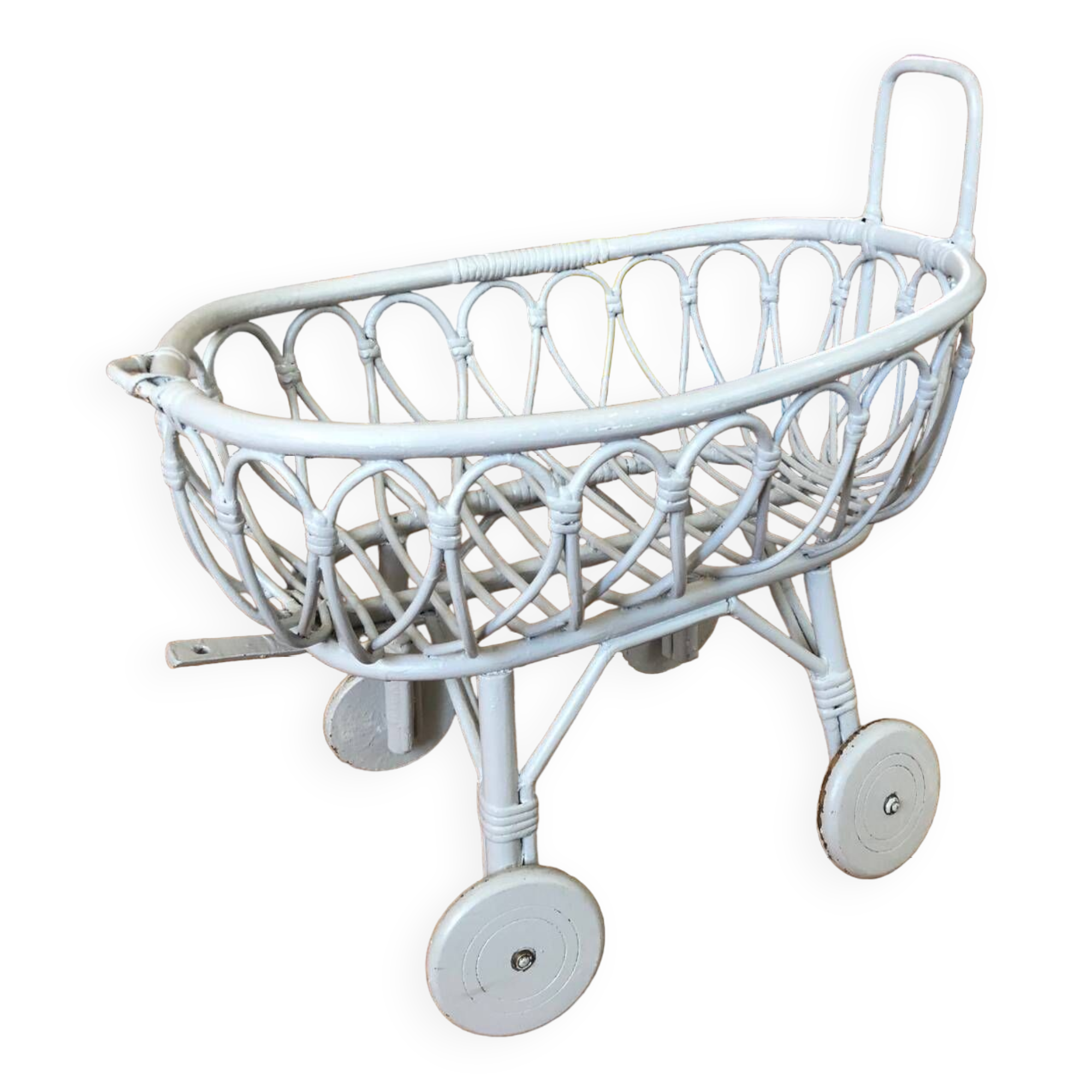 Renovated rattan pram