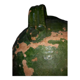 Old glazed pottery for walnut oil of Auvergne origin