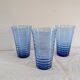 Long blue gradient drink glass – fine glass – 1970s