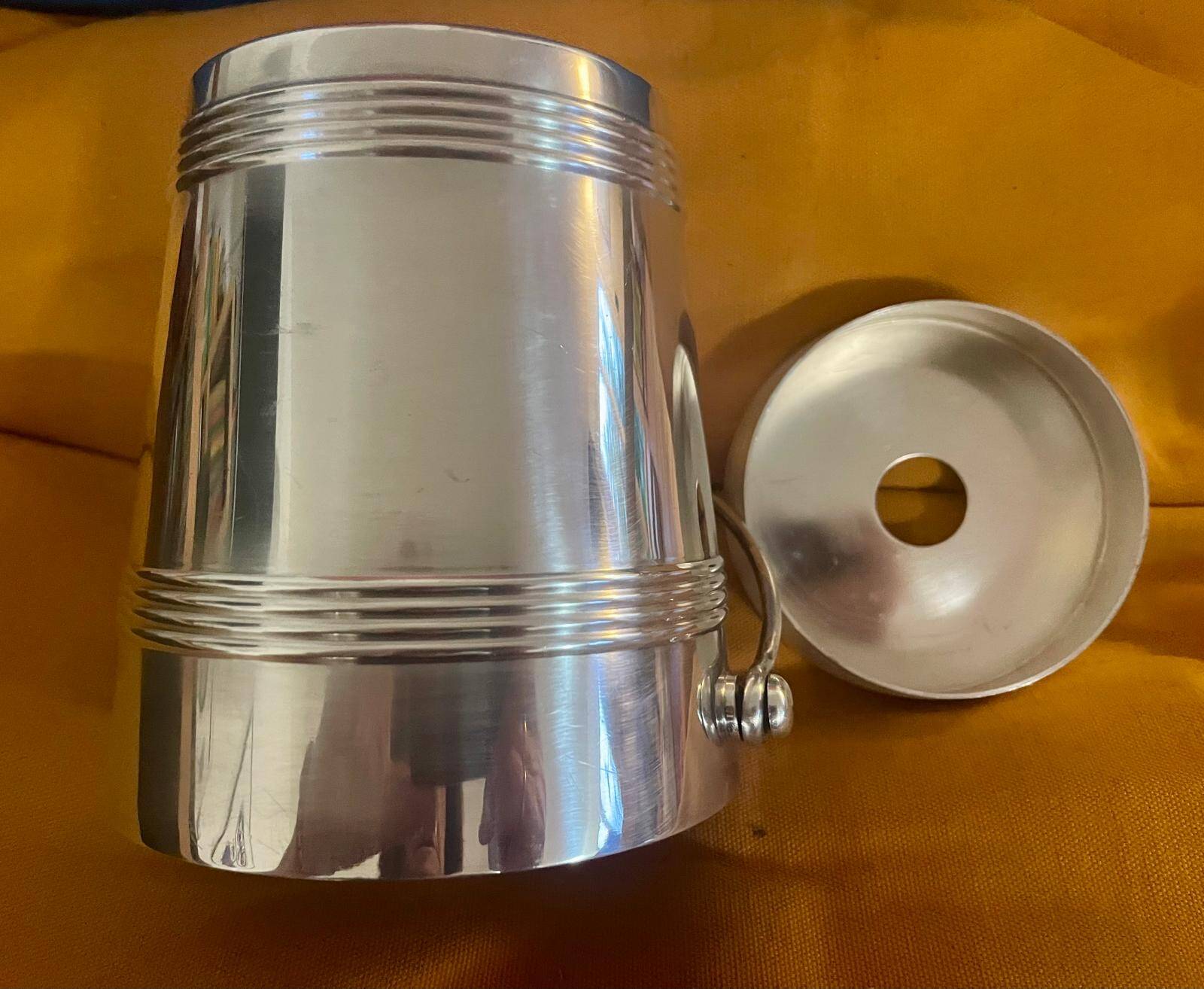 Christofle silver-plated ice bucket model Biarritz