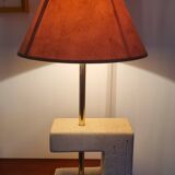 vintage reconstituted stone lamp