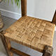 Vintage children's chair wood and rope by Audoux and Minet