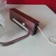 Pair of vintage chrome and glass wall lamps