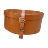 Old hat in leather box