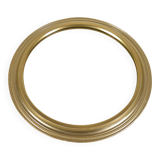 Round mirror in gilded metal 24 cm