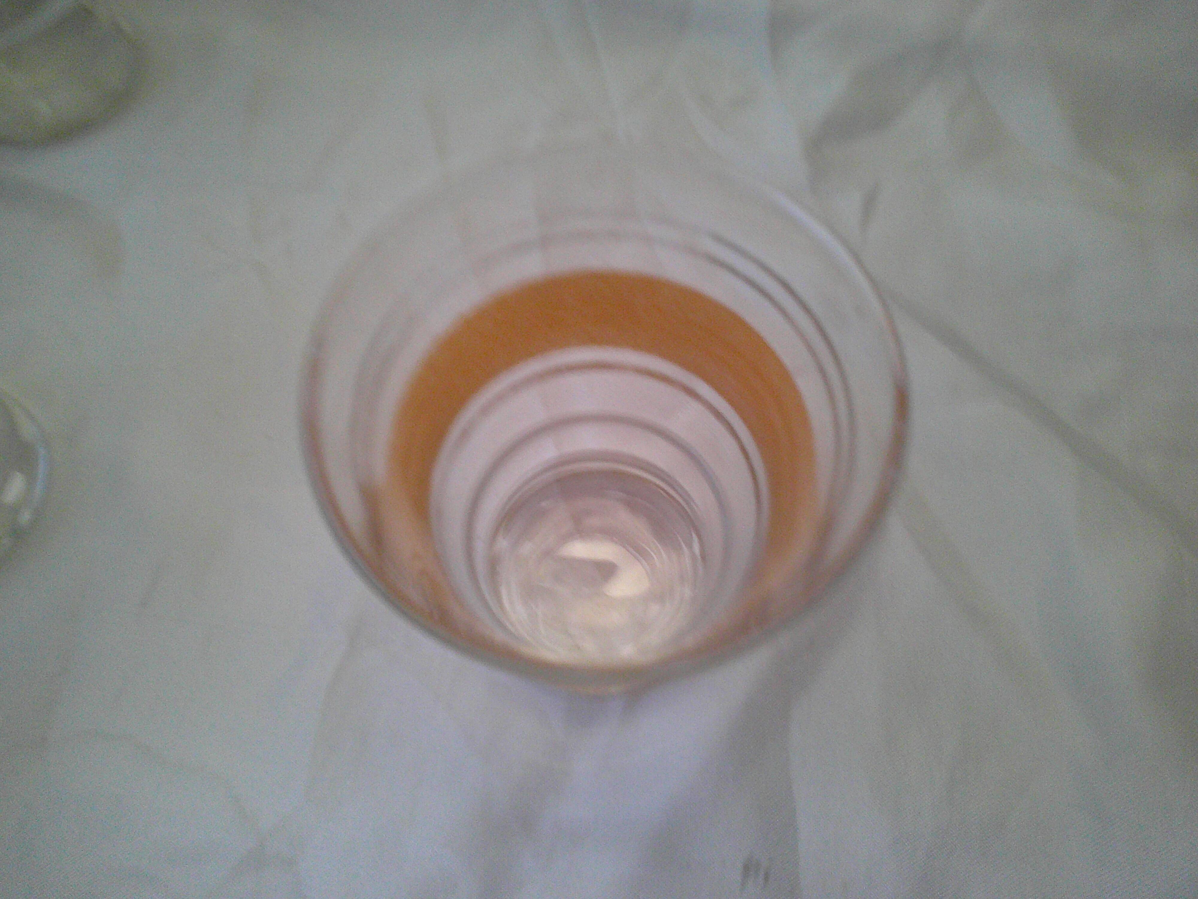 Set of 4 orange granite glasses