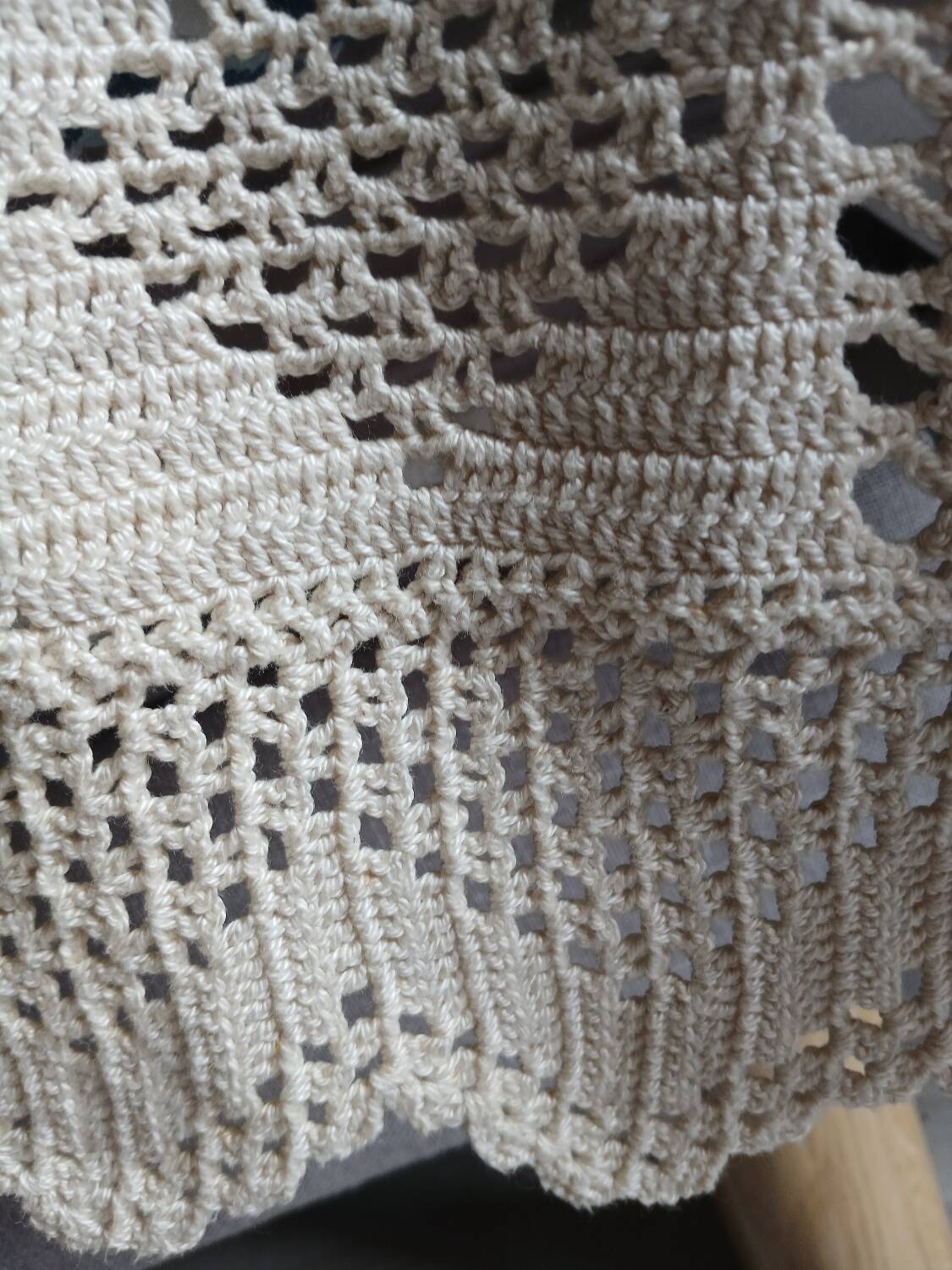 Antique crochet bedspread