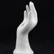 White ceramic, doilies, Ring Sizer, hand