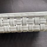 White ceramic basket