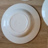 Choisy le Roi Boulenger 3 hollow plates model Parmentier Terre de Fer