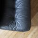 Amanta armchair pair - Mario Bellini 70s - black leather and cream shell