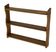 Vintage solid wooden wall rack with 3 shelves 70s oak rack