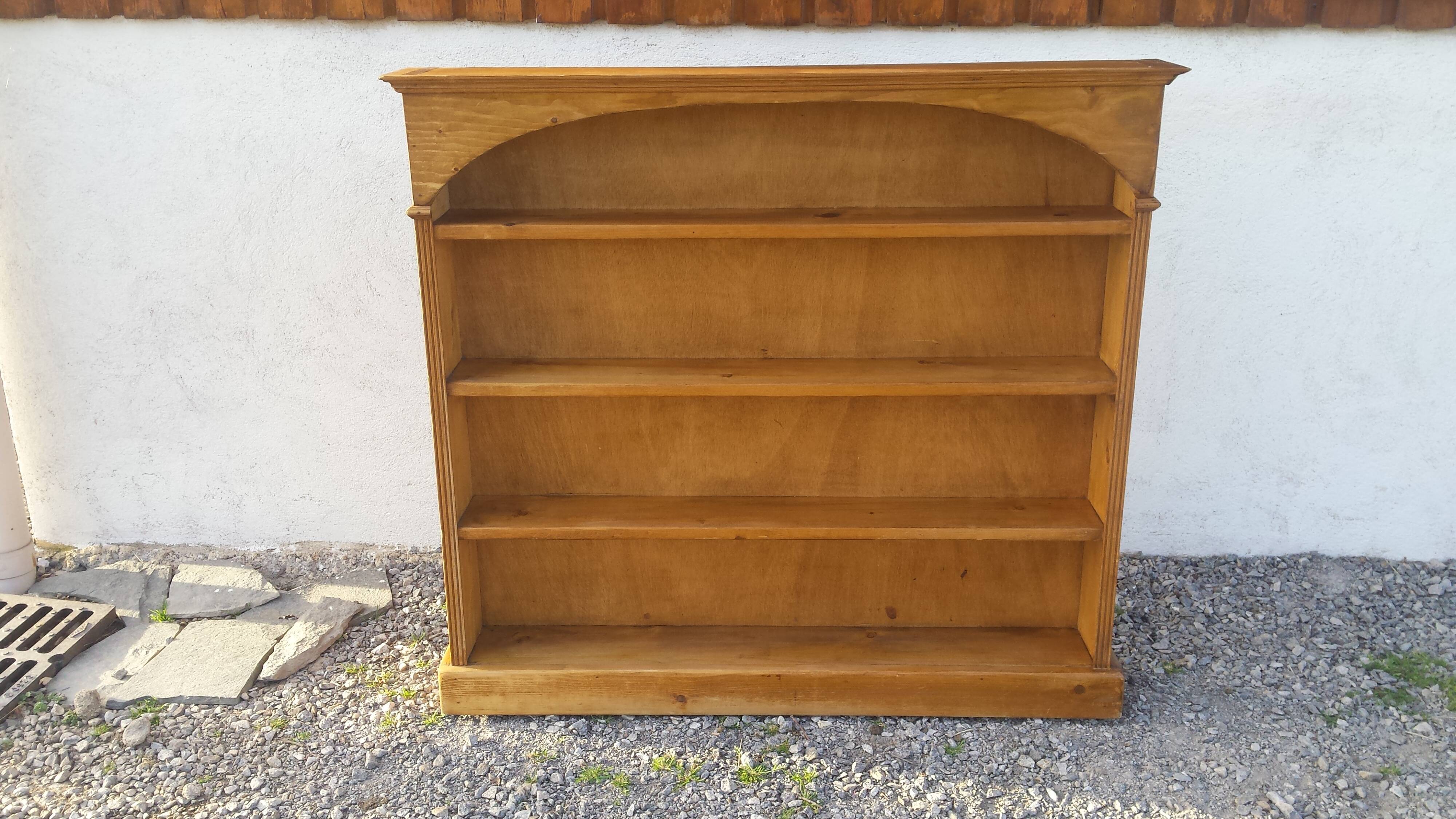 Shallow wooden shelf