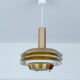 Mid-century modern Danish copper pendant light, 1970s