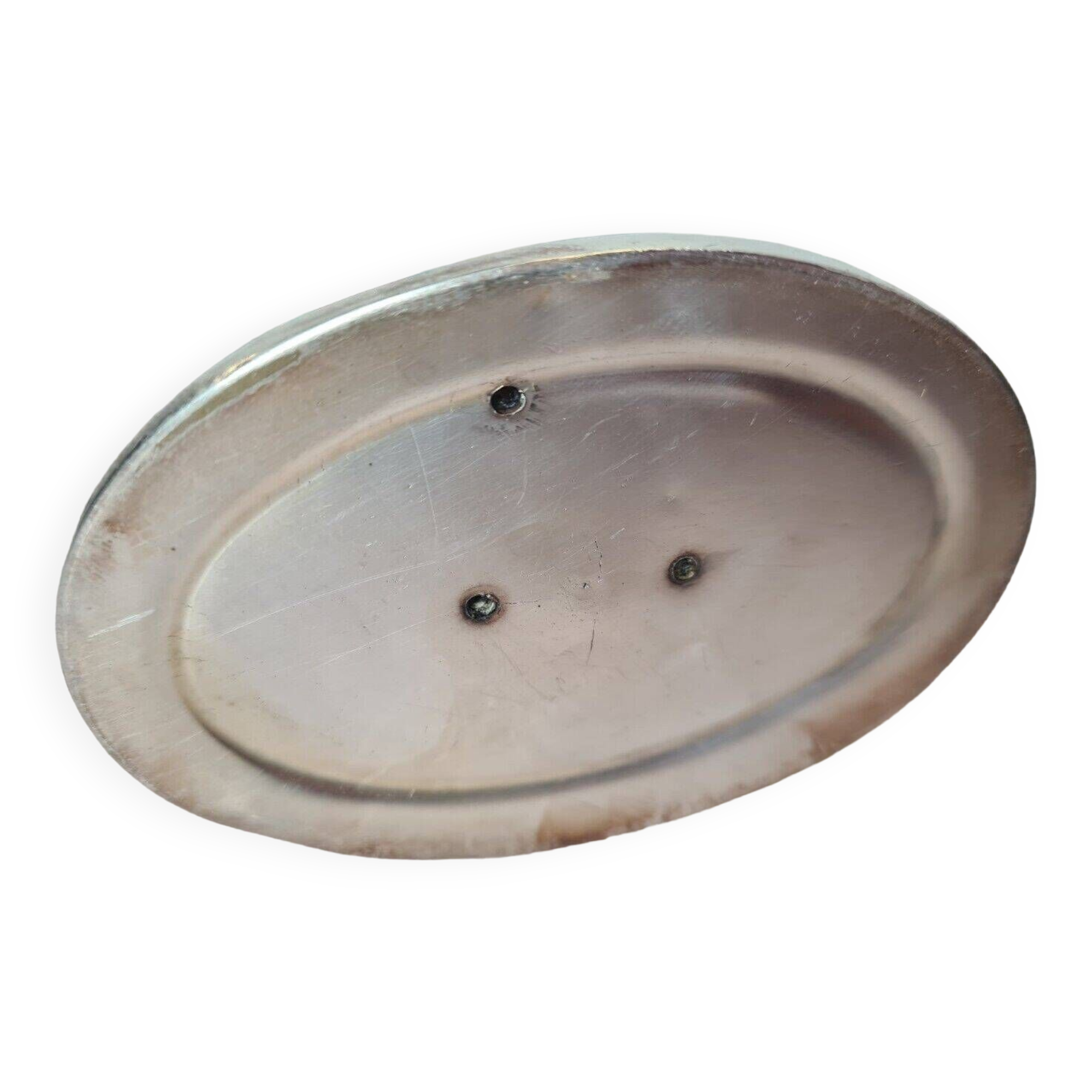 silver metal gravy boat