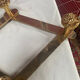 Brass extendable wall coat rack