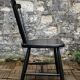 Scandinavian chair Sven Erik Fryklund for HagaFors blackened wood 1950