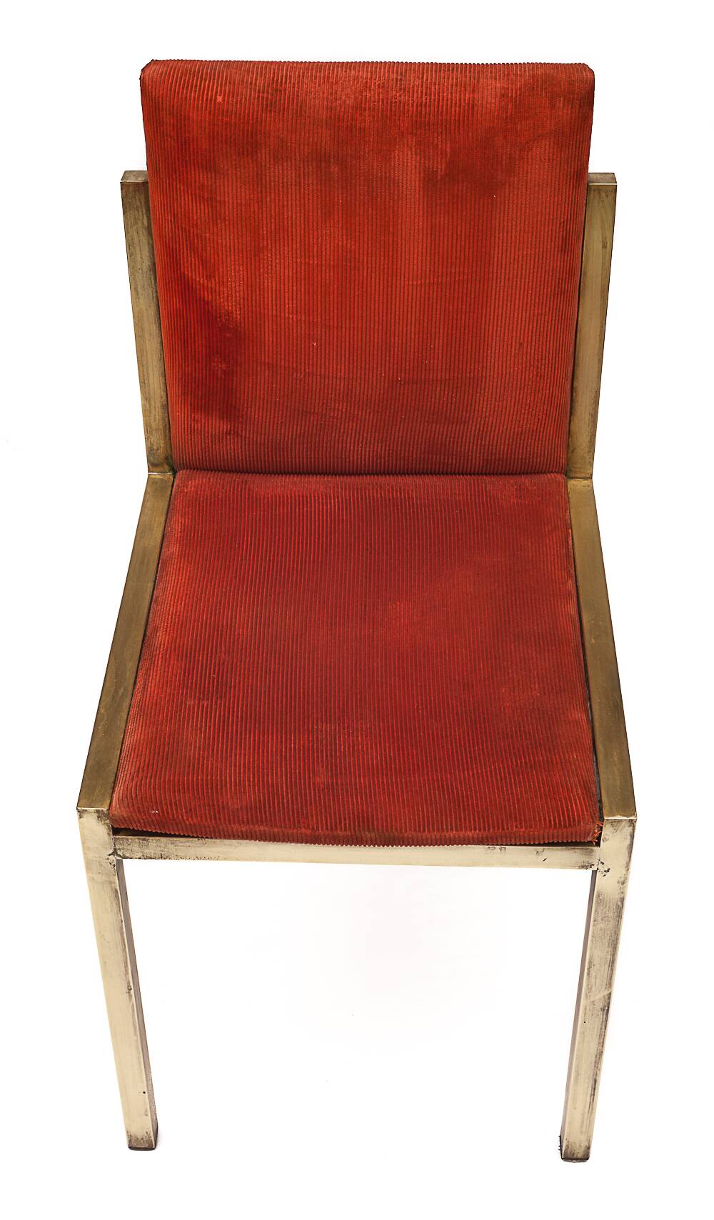 4 Italian brass chairs