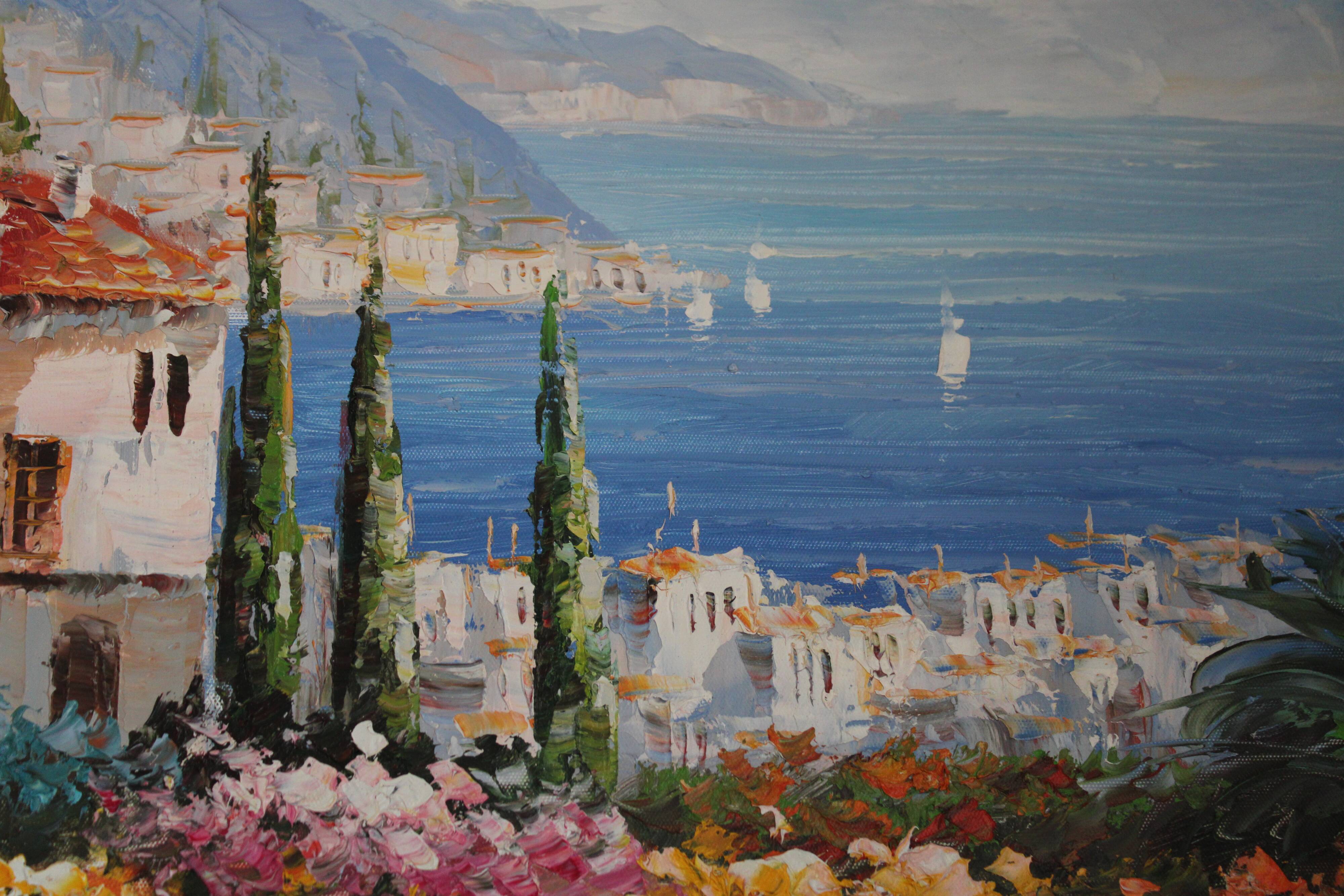 Tableau "Bord de mer en Provence"