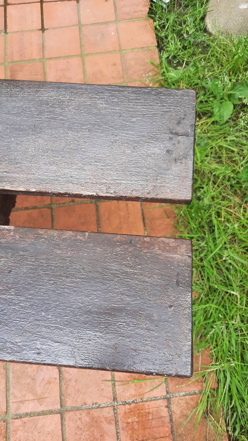 Cast iron garden bench