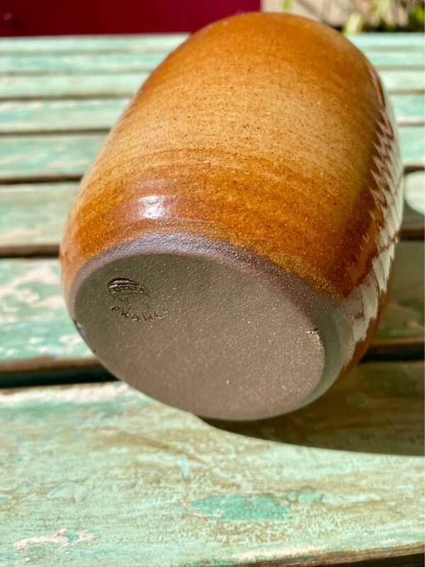 Vintage stoneware jug without handle