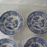 4 plates earthenware 453112 villeroy & boch burgenland blue