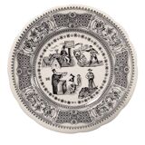 Set of 6 porcelain plates Rébus Gien