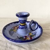 Hand-painted ceramic thumbtack candle holder