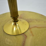 Czechoslovakia mid-century floor lamp in alabaster and brass, 1950s