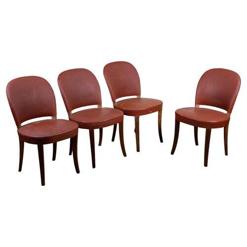 Café chairs attributed to Otto Schultz for AB Boet, 1930s, Set of 4