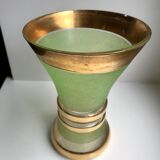Green granita vase 60s
