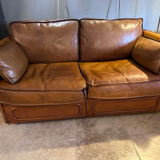 2-seater leather sofa by Roche Bobois