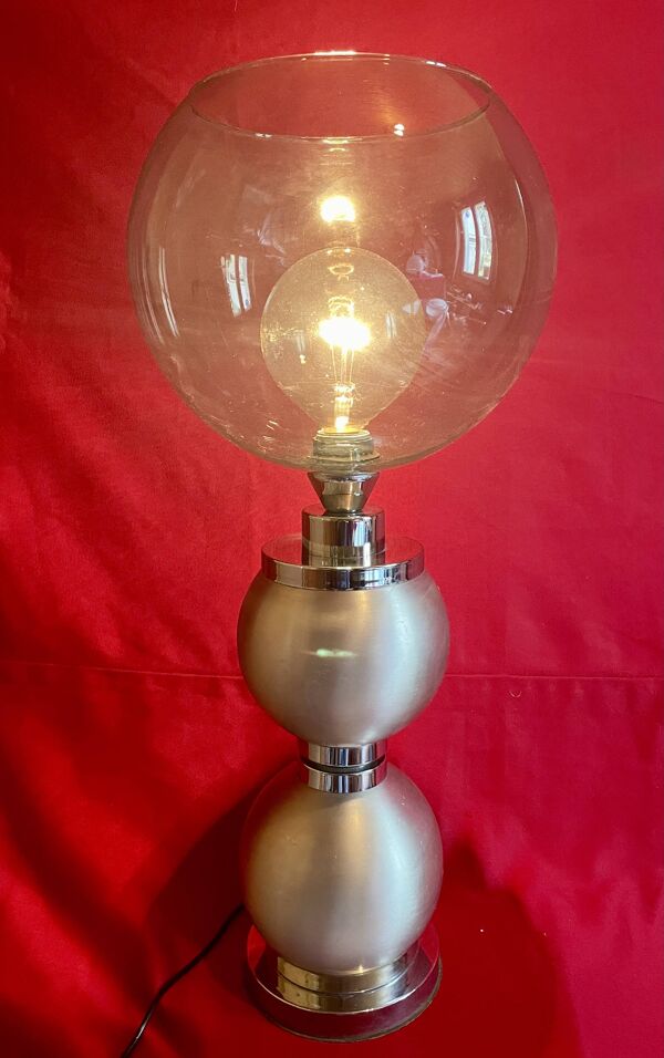 Grande lampe vintage, Space Age, Alu brossé, des années 60/70