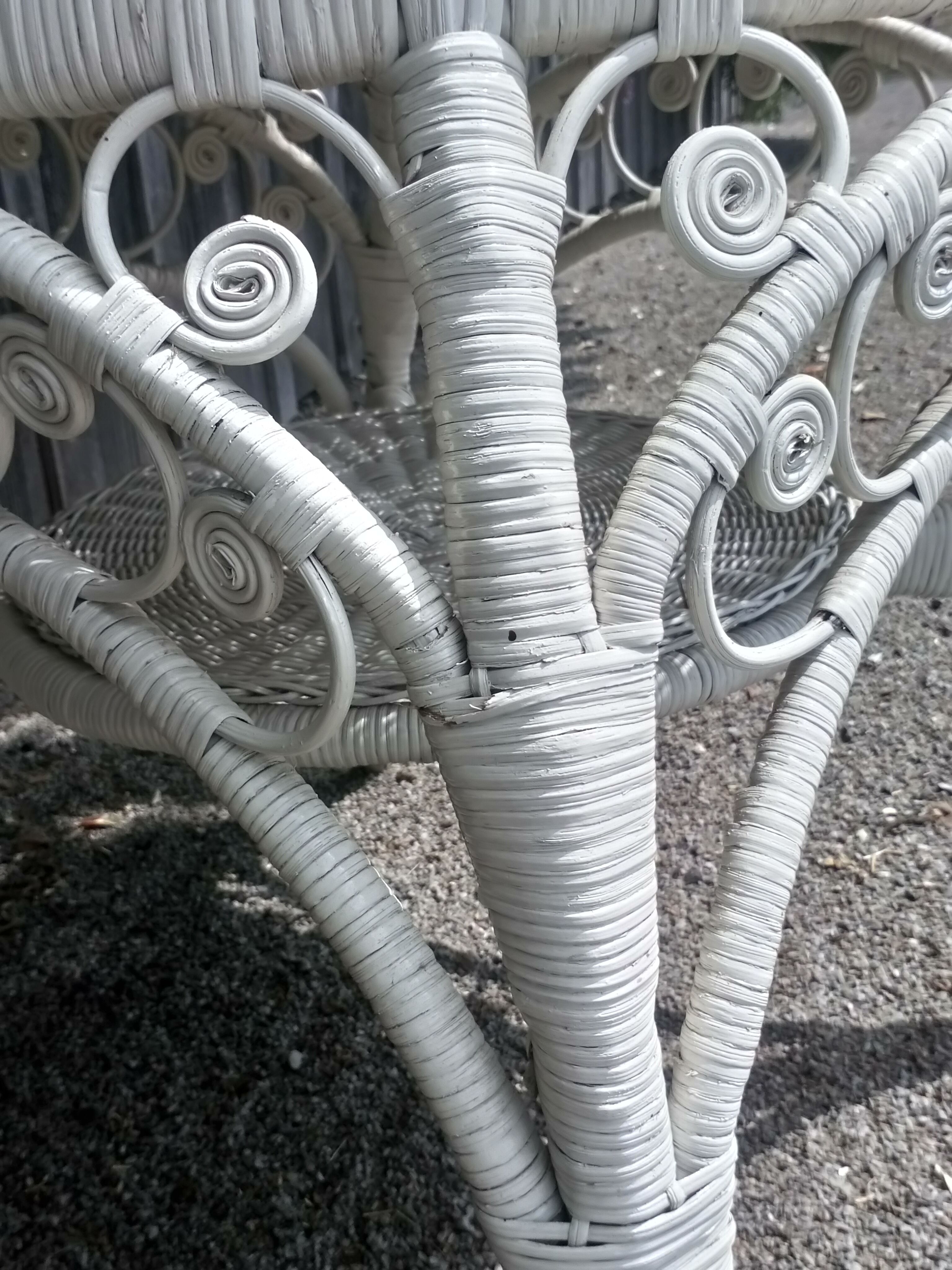 Peacock Rattan Roundtable 1960