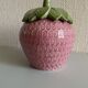 Pot céramique en forme de fraise
