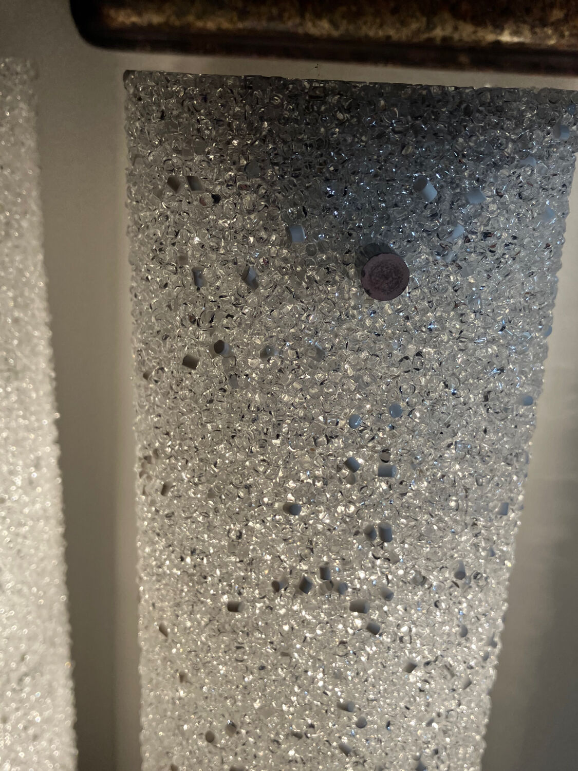 Vintage perspex wall lights