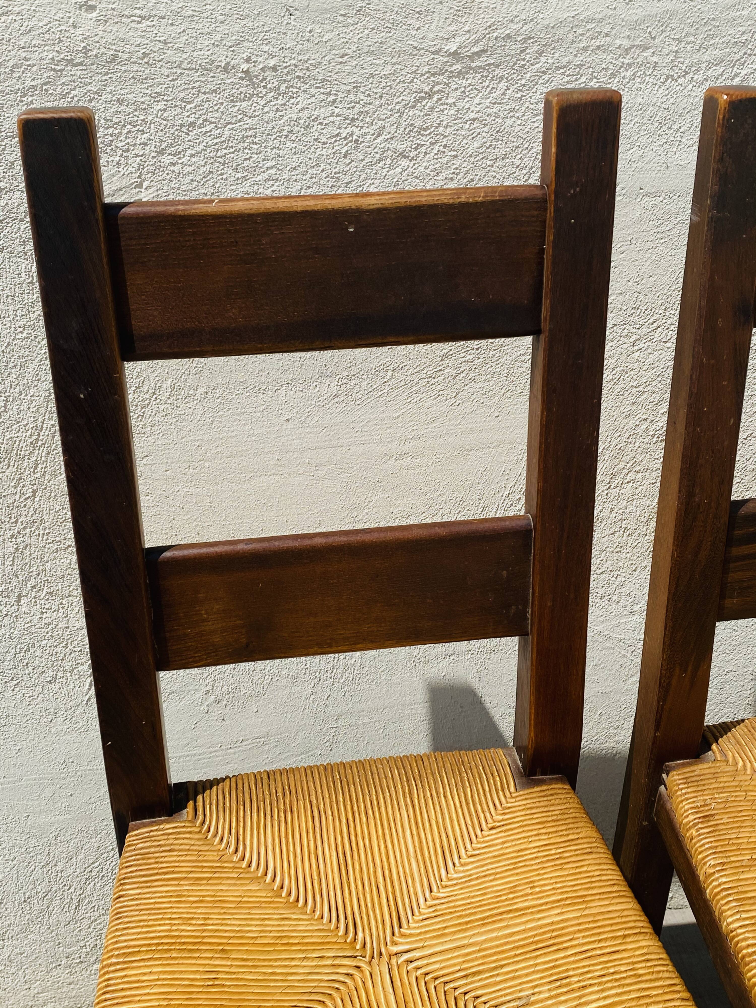 Vintage straw chairs