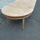 19th-century Louis XVI round extendable dining table, renovated, 215cm.