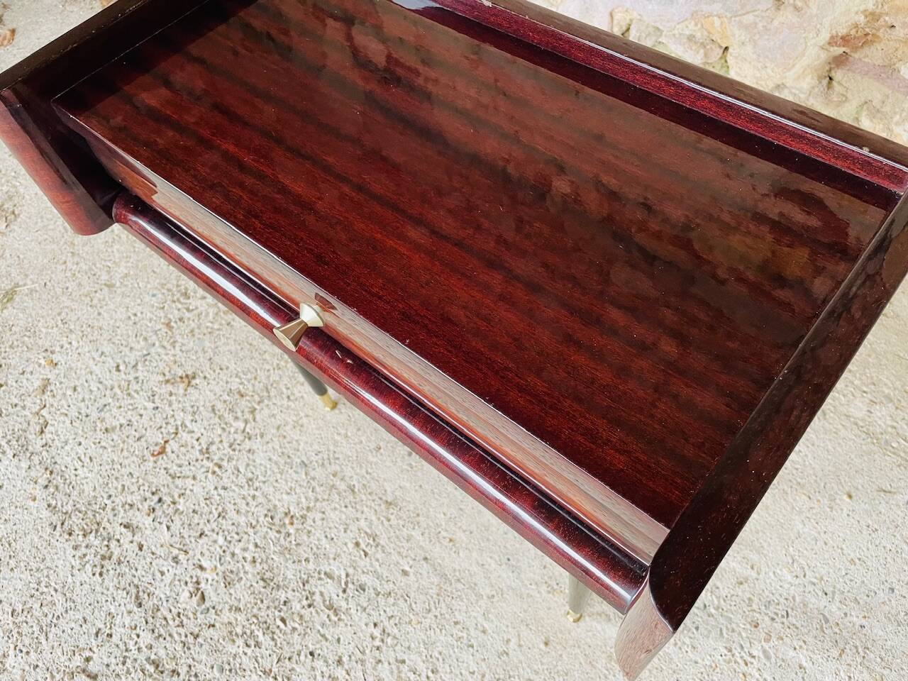 Vintage rosewood bedside table by NF, circa 1960s