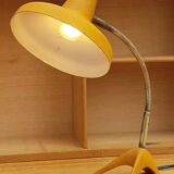 Yellow raven-footed desk lamp 1950