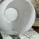Globe lampshade in white opal, open for wall lamp chandelier, 20 cm.