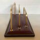 Mail rack brass garnet leather ILG Belgium